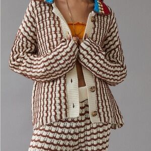 Cider Cream and Brown Knit Set